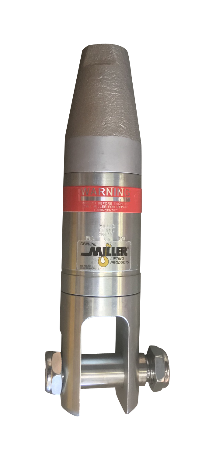 Miller Angular Contact Ball Bearing Swivel Model EE-511 Socket to Jaw WLL 8.5 tons