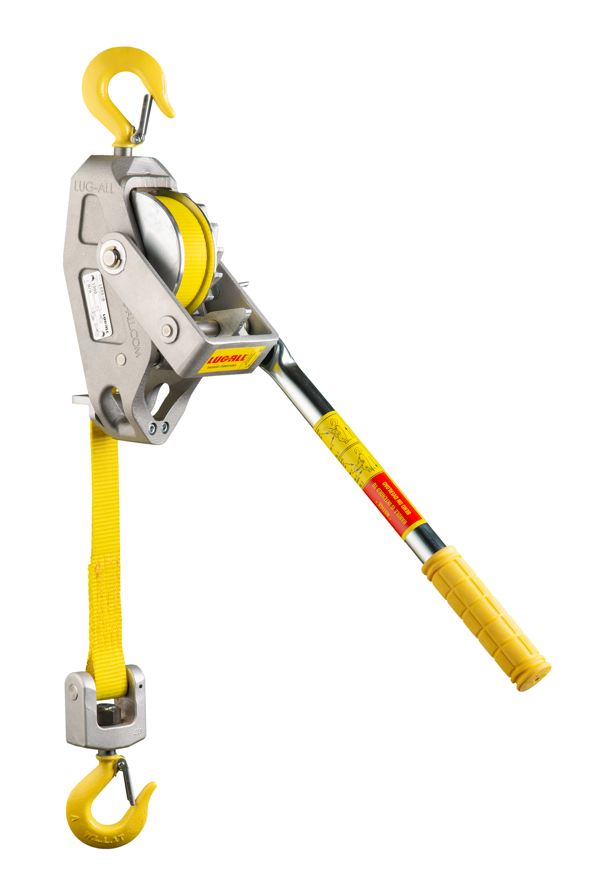 Lug-All 1/2 Ton X 10' Lightweight Small Frame Web Strap Hoist (1000-A)