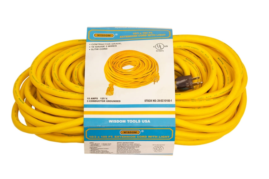 100 ft. 10/3 Heavy Duty Indoor/Outdoor Extension Cord (29-EC10100)