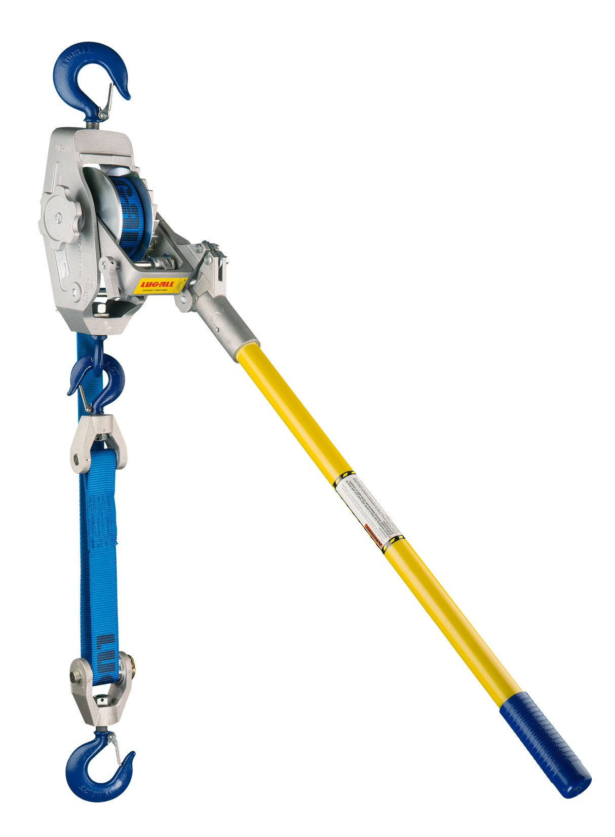 Lug-All 1 Ton X 10' Medium Frame Web Strap Hoist (4-A)