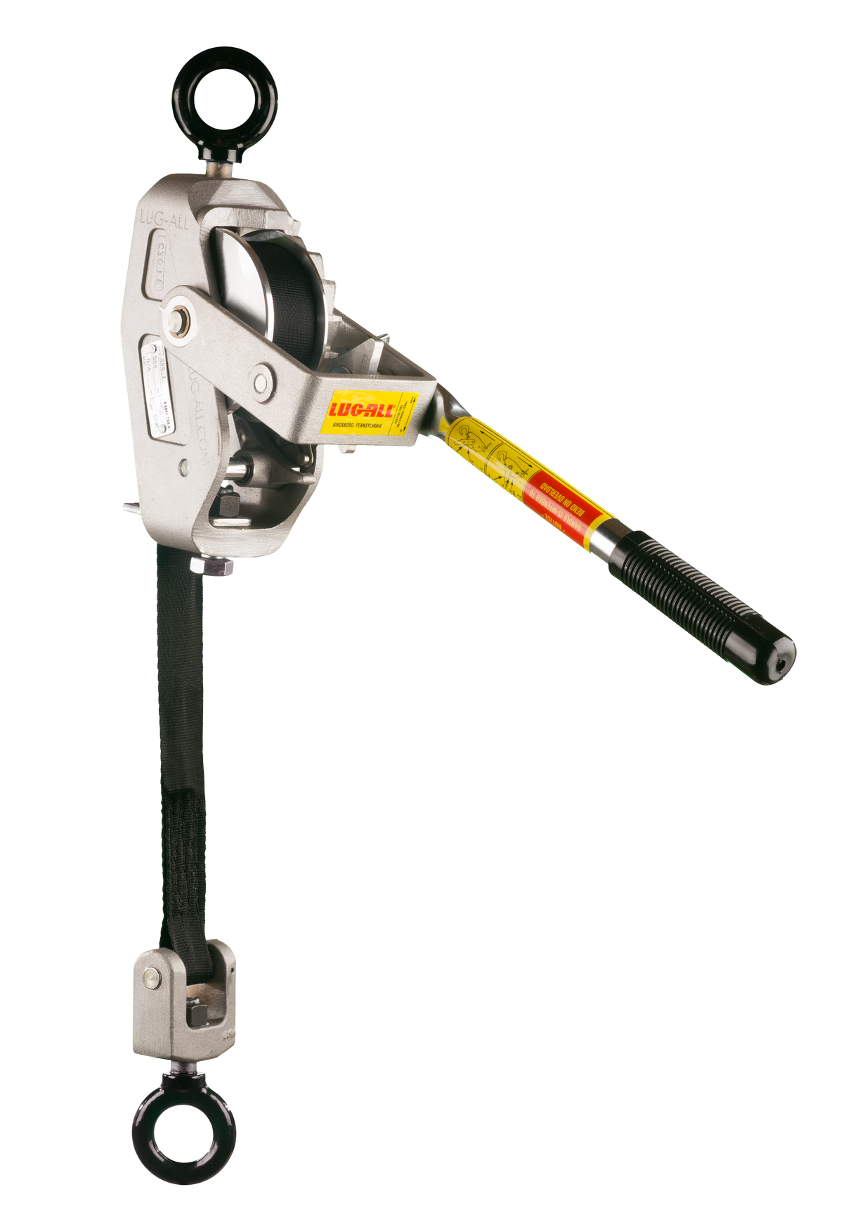 Lug-All 1/4 Ton X 17' Lightweight Small Frame Web Strap Hoist (500-i)