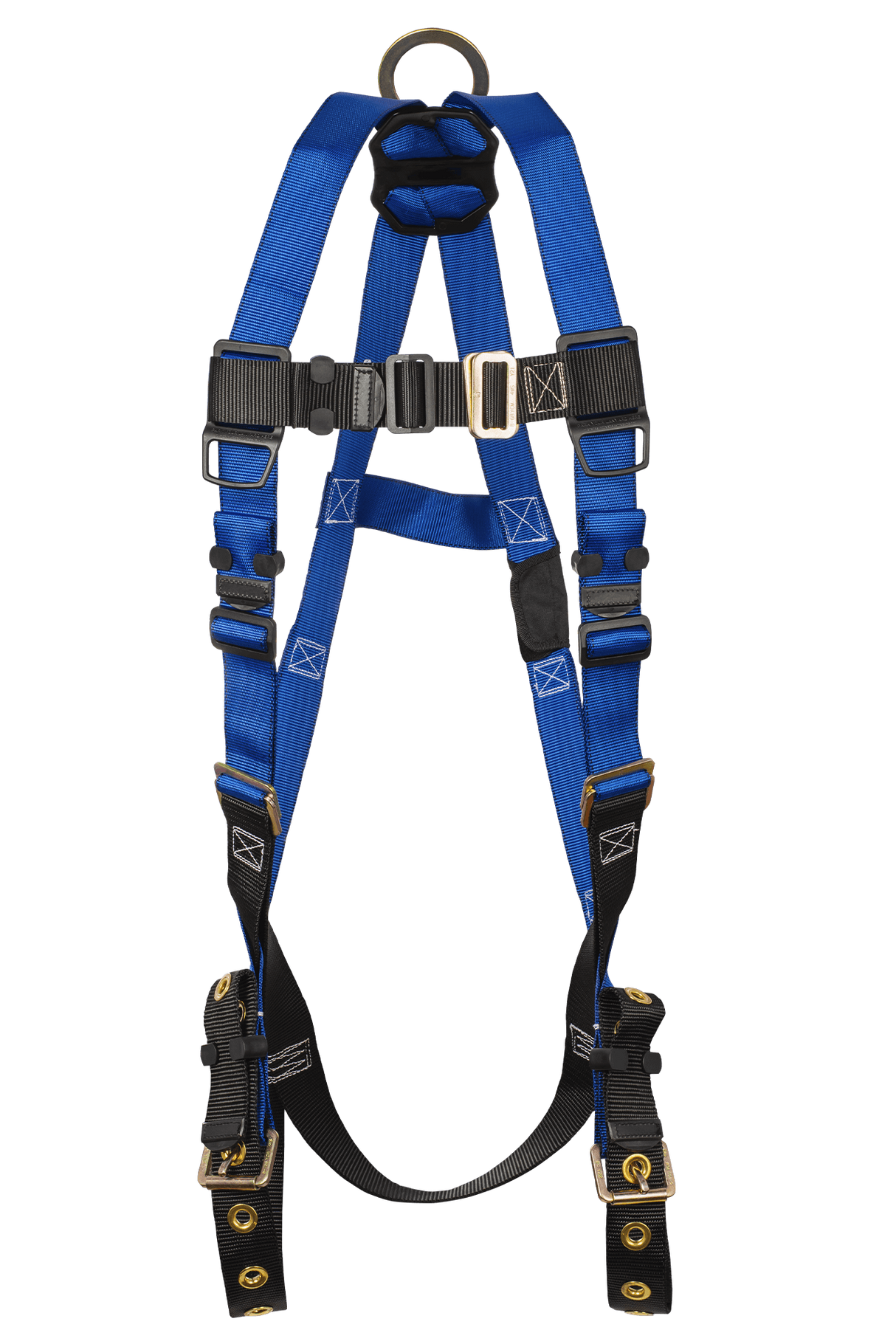 Contractor 1D Standard Non-belted Full Body Harness, Tongue Buckle Leg Adjustment (7016)