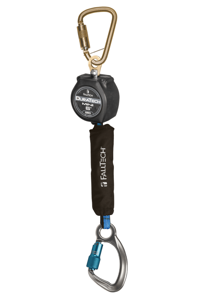 6' DuraTech® Mini Class 1 Personal SRL-P with Aluminum Carabiner, Includes Steel Dorsal Connecting Carabiner (72706SB6)