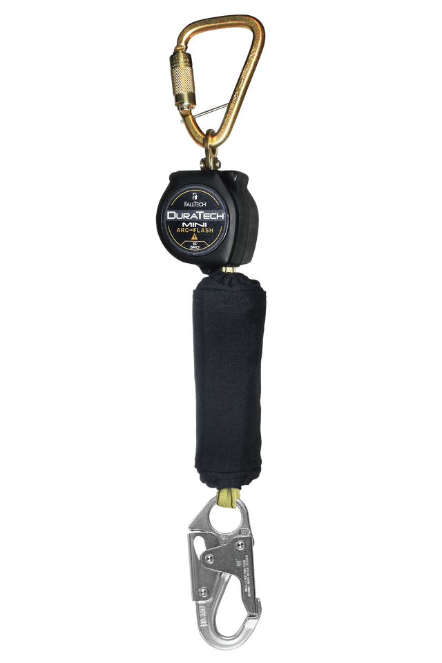 6' Arc Flash DuraTech® Mini Class 1 Personal SRL-P with Steel Snap Hook, Includes Steel Dorsal Connecting Carabiner (72906SC1)