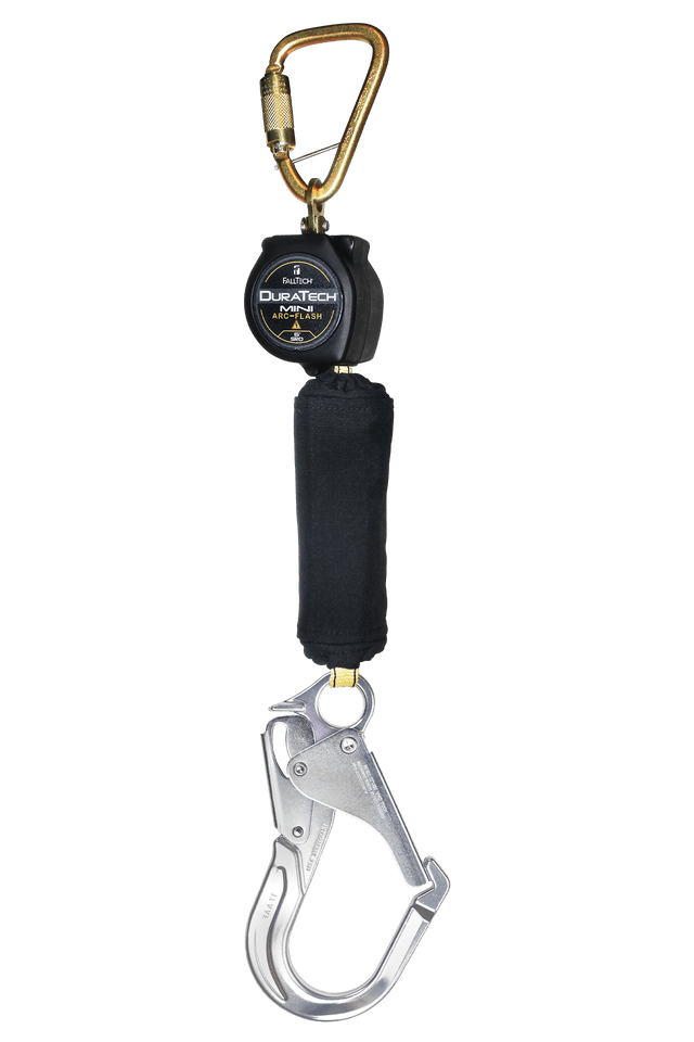 6' Arc Flash DuraTech® Mini Class 1 Personal SRL-P with Aluminum Rebar Hook, Includes Steel Dorsal Connecting Carabiner (72906SC5)