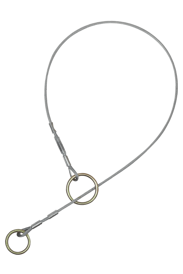 3' Cable Pass-through Sling Anchor with Galvanized Steel Cable (74373FT)