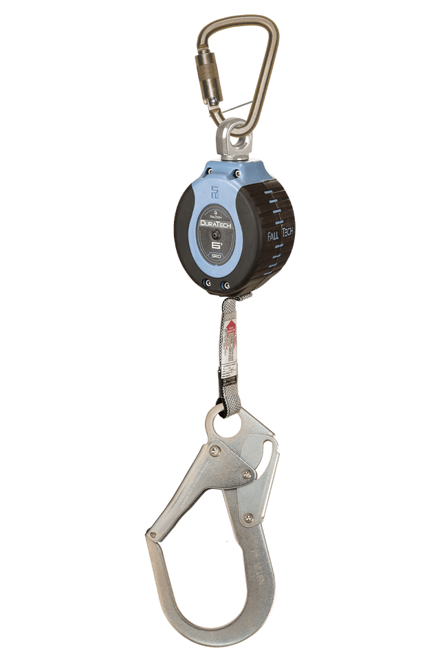 6' DuraTech® Personal SRL with Steel Rebar Hook, Includes Steel Dorsal Connecting Carabiner (82706SB3)