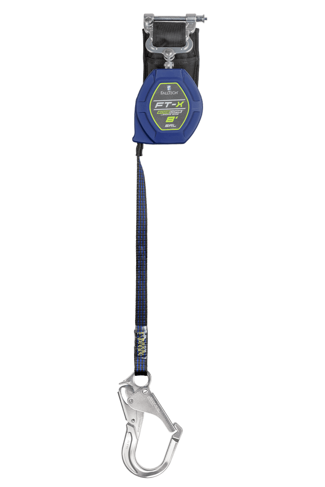 8' FT-X™ EdgeCore™ Class 2 Leading Edge Personal SRL-P, Single-leg with Aluminum Rebar Hook (84108SP5)