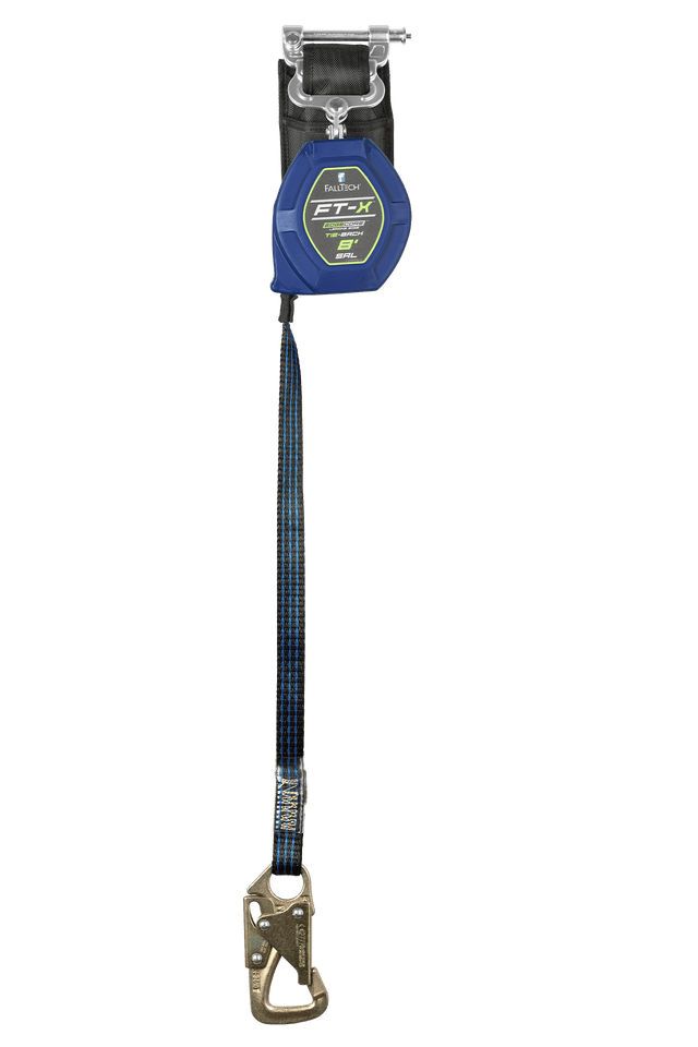 8' FT-X™ EdgeCore™ Tie-Back Class 2 Leading Edge Personal SRL-P, Single-leg with Steel 5k Snap Hook (84108SP8S)