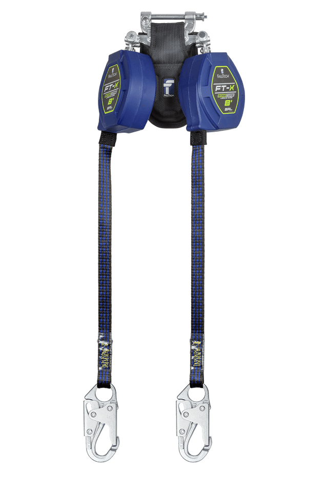 8' FT-X™ EdgeCore™ Class 2 Leading Edge Personal SRL-P, Twin-leg with Steel Snap Hooks with SpeedLink™ (84108TP1)