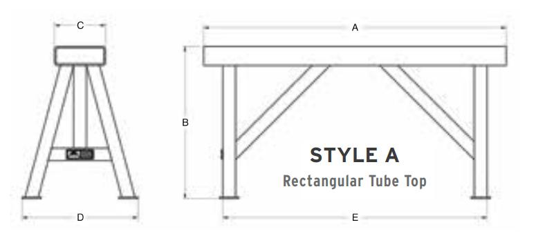 7,000 lbs Style A Mat Stand 24" Tall 47.5" Wide (13777)