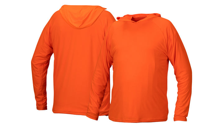 Orange Long Sleeve Pullover Hoodie - Orange -L (RLPH120NSL) Per 5