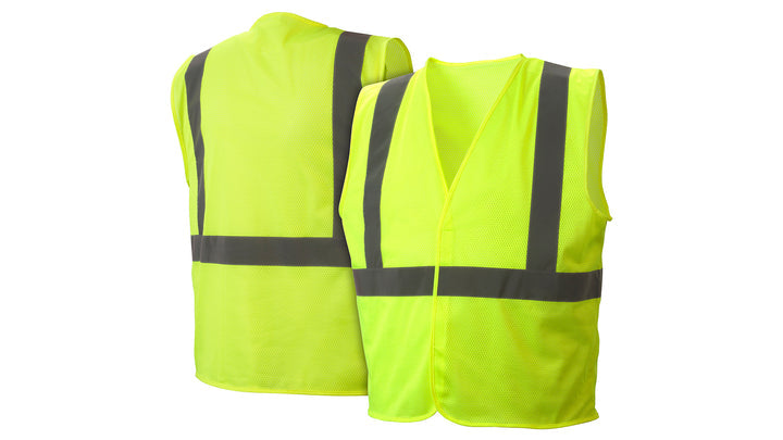 Lime All mesh hi-vis lime vest with plain bag - Size 3X Large (RVHLM2910X3) Per 1