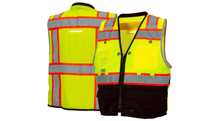 Lime Hi-Vis Lime - Heavy Duty Utility Vest - Medium (RVZT4410BM) Per 5