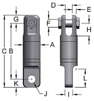 Miller Angular Contact Ball Bearing Swivel Model C-112 Jaw to Eye WLL 3 tons