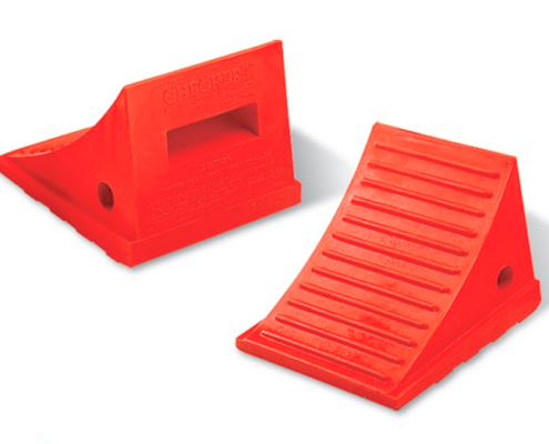 Checkers Wheel Chocks (Urethane) (UC-1700)