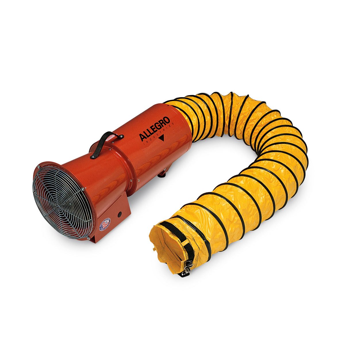 8" Axial DC Metal Blower w/ Canister & 25’ Ducting, 37 lbs. (9506-25)