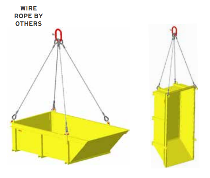 6,000 lbs Material Dump Basket 48X120" (23669)
