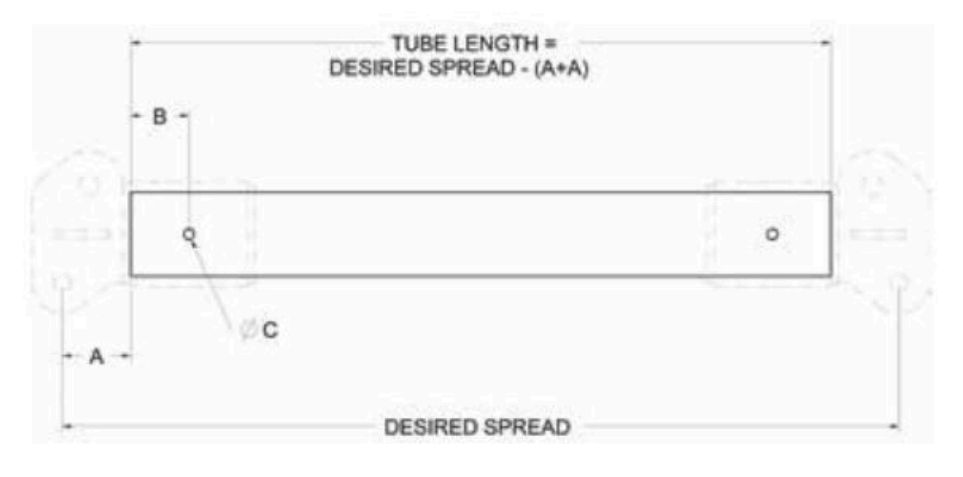 2-1/2" Spreader Beam End Cap Pair (19499)