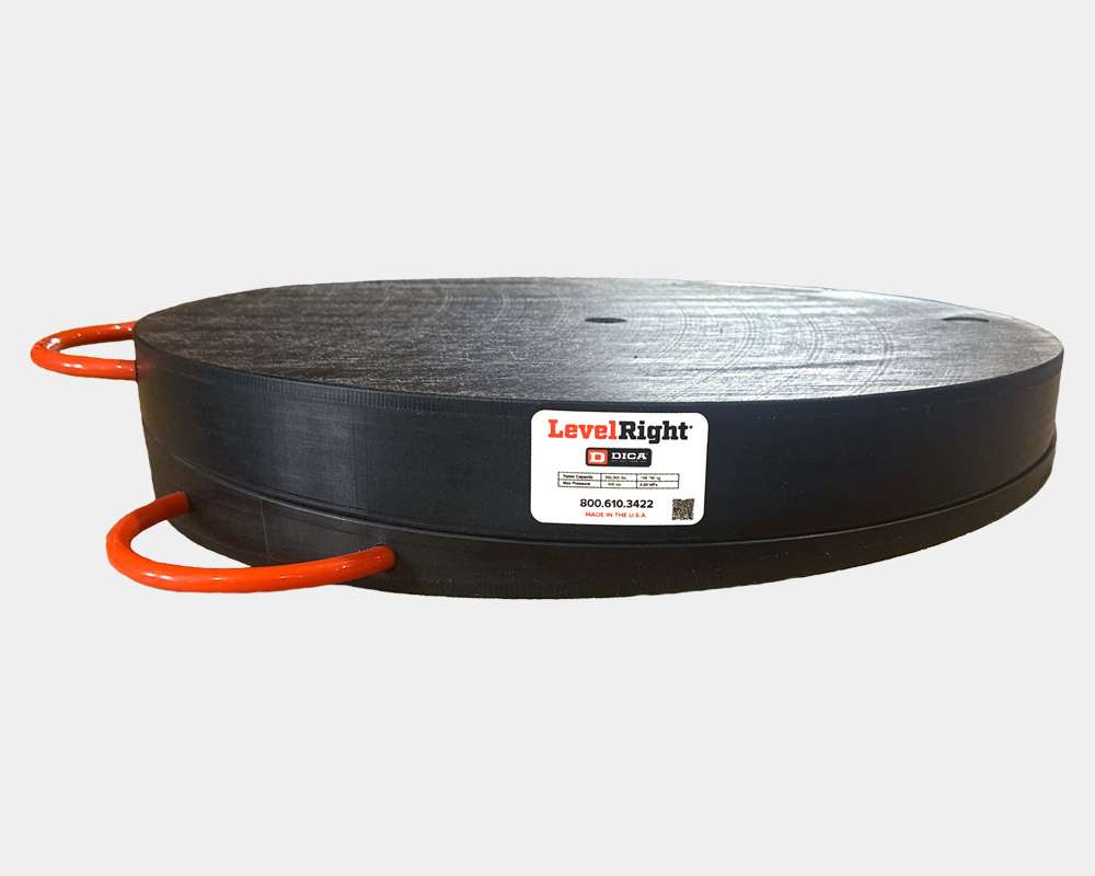 LevelRight, 12" Round Leveling Pad, Black (LRST-12)