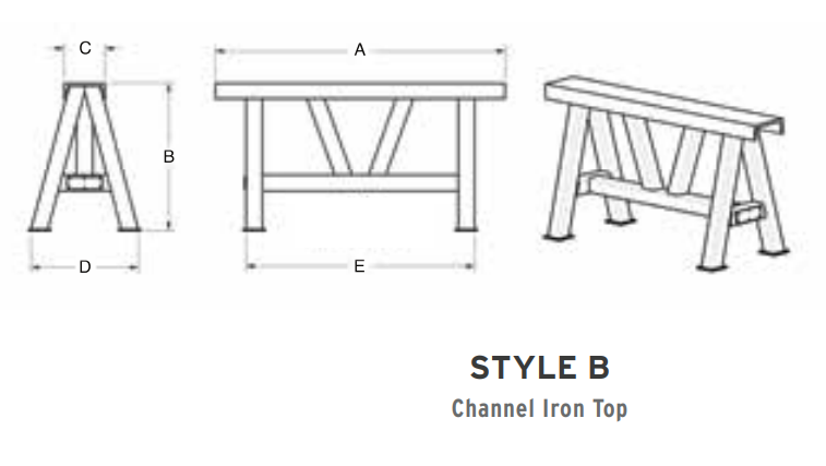 10,000 lbs Style B Mat Stand 18" Tall 35.5" Wide (15327)