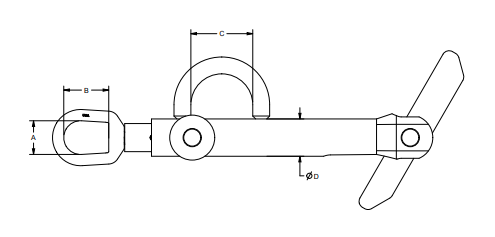 500 lbs Reel Lifting Not To Be Used For Tipping Up Reels (19455)