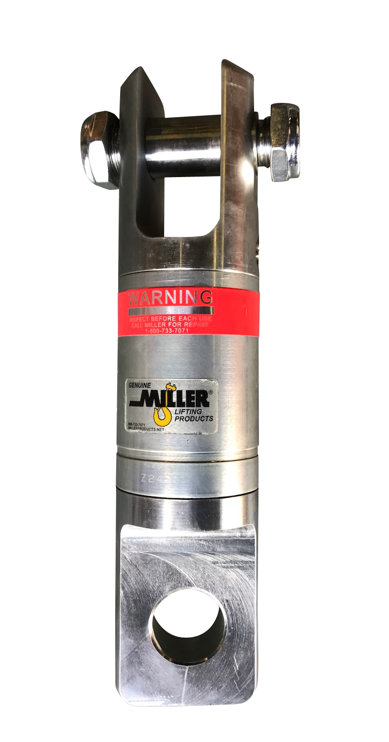 Miller Angular Contact Ball Bearing Swivel Model C-112 Jaw to Eye WLL 3 tons