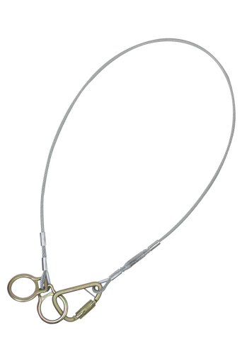 4' Cable Carabiner Sling Anchor with Galvanized Steel Cable (PN 84202D4)