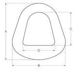 2" 2-PLY STEEL TRIANGLE BREAK STRENGTH 33,000# (11455)