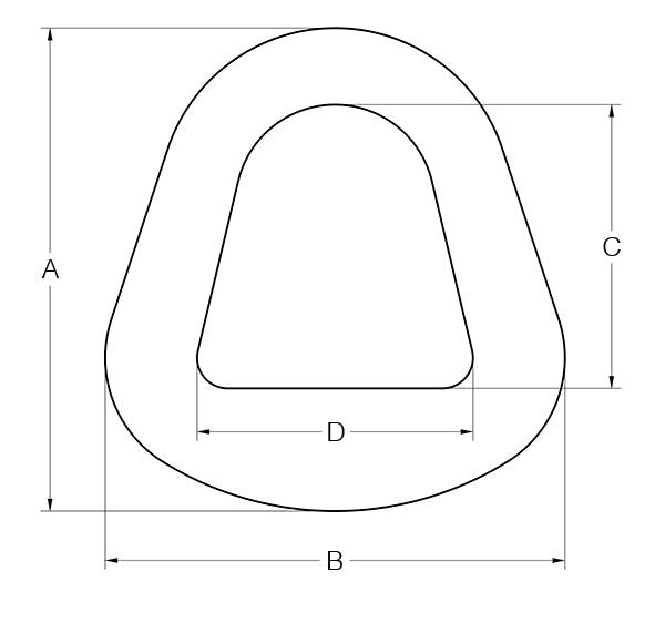 2" ALUMINUM TRIANGLE BREAK STRENGTH 16,800# (11469)