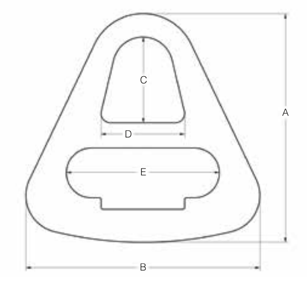 6" 4-PLY STEEL TRIANGLE BREAK STRENGTH 165,000# (12440)