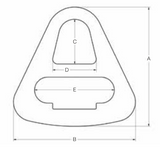 10" 4-PLY STEEL TRIANGLE BREAK STRENGTH 285,000# (14431)
