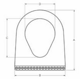 2" WIRE MESH TRIANGLE 2,300# WLL VERTICAL (17915)
