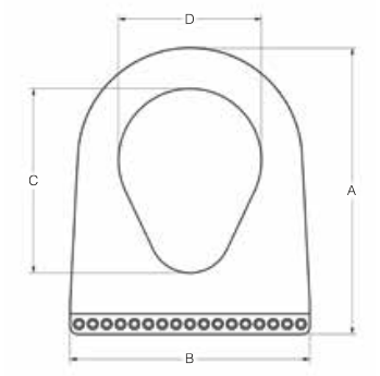 10" WIRE MESH TRIANGLE 12,000# WLL VERTICAL (17921)