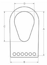 7/32" 4-LEG GRADE 80 ALLOY CHAIN MESH TRIANGLE (18981)