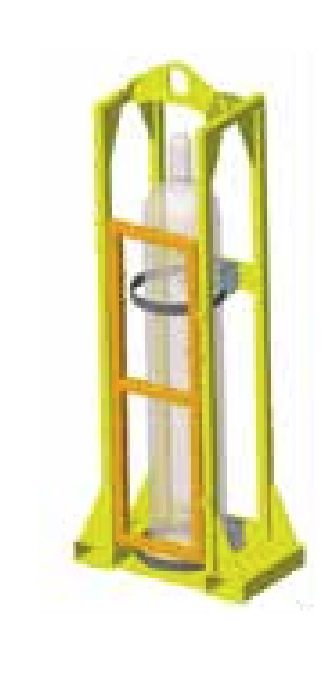 500 lbs 1-Tank Bottle Lifter With Straps And Locking Doors (20199)