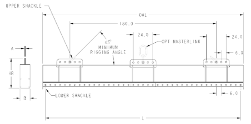 MAX PICK 360" X 40,000 LBS HD UNIVERSAL RIGGING BEAM (26747)