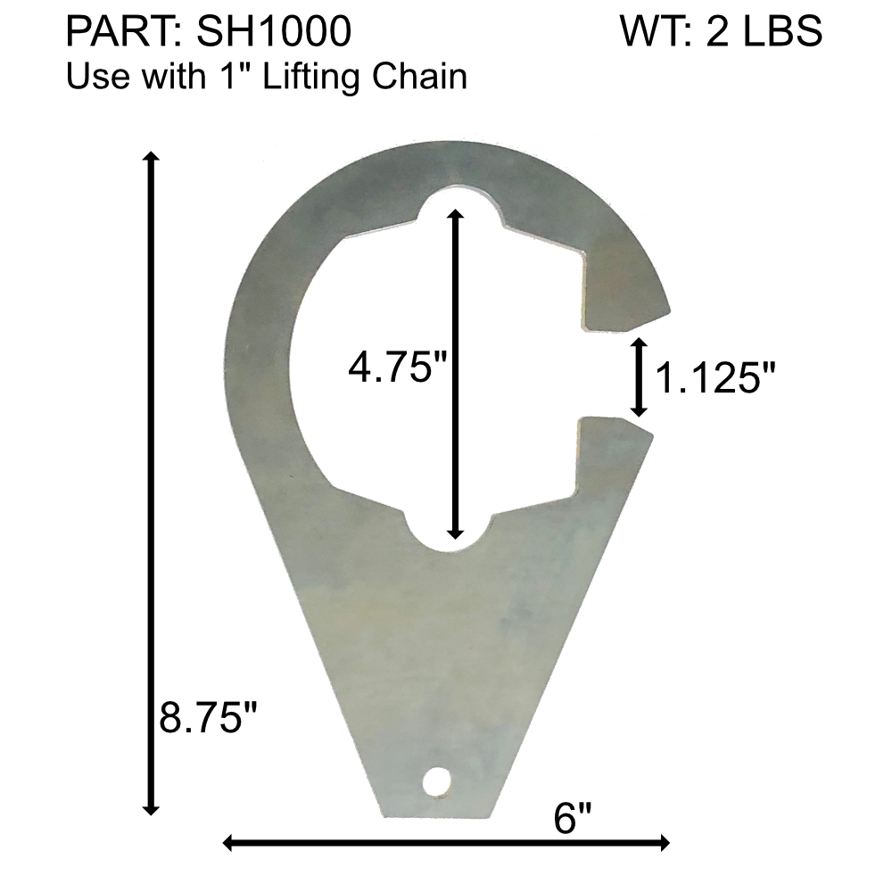 Sling Hook Attachment 1"  (SH1000)