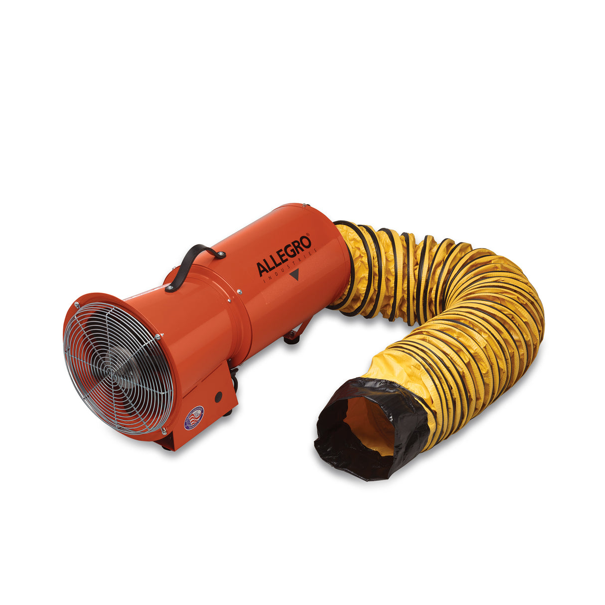 8" Axial AC Blower w/ Canister and 15’ Ducting, 32 lbs. (9514)