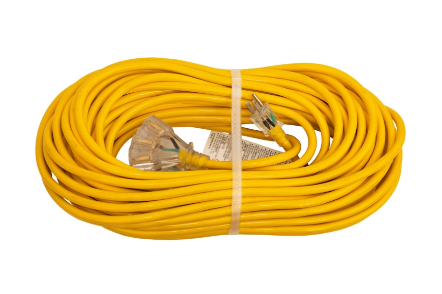 100 ft. 12/3 Heavy Duty Indoor/Outdoor Extension Cord WITH LIGHT (29-EC12100T)