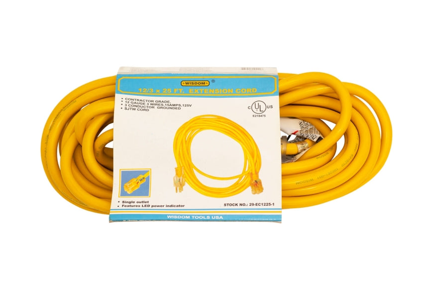 25 ft. 12/3 Heavy Duty Indoor/Outdoor Extension Cord (29-EC1225)