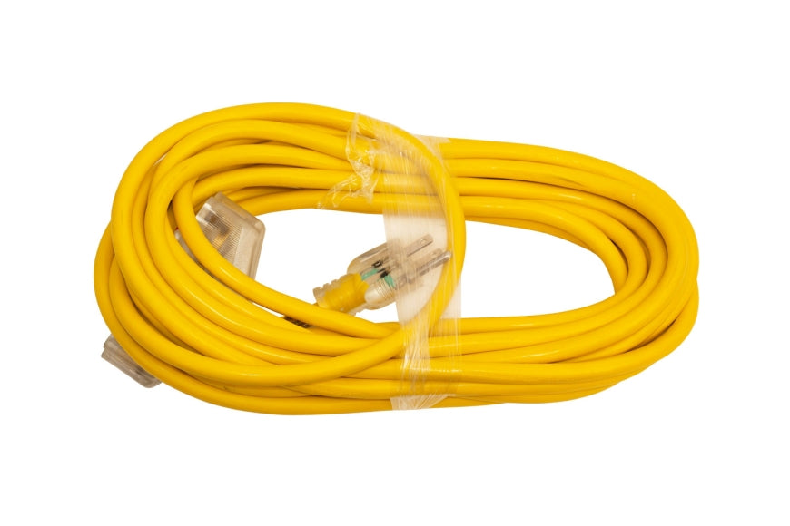 25 ft. 12/3 Heavy Duty Indoor/Outdoor Triple Tap Extension Cord WITH LIGHT (29-EC1225T)