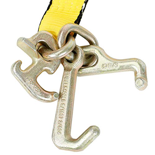 2" x 9' strap with cluster RTJ hooks on one end and open on other end