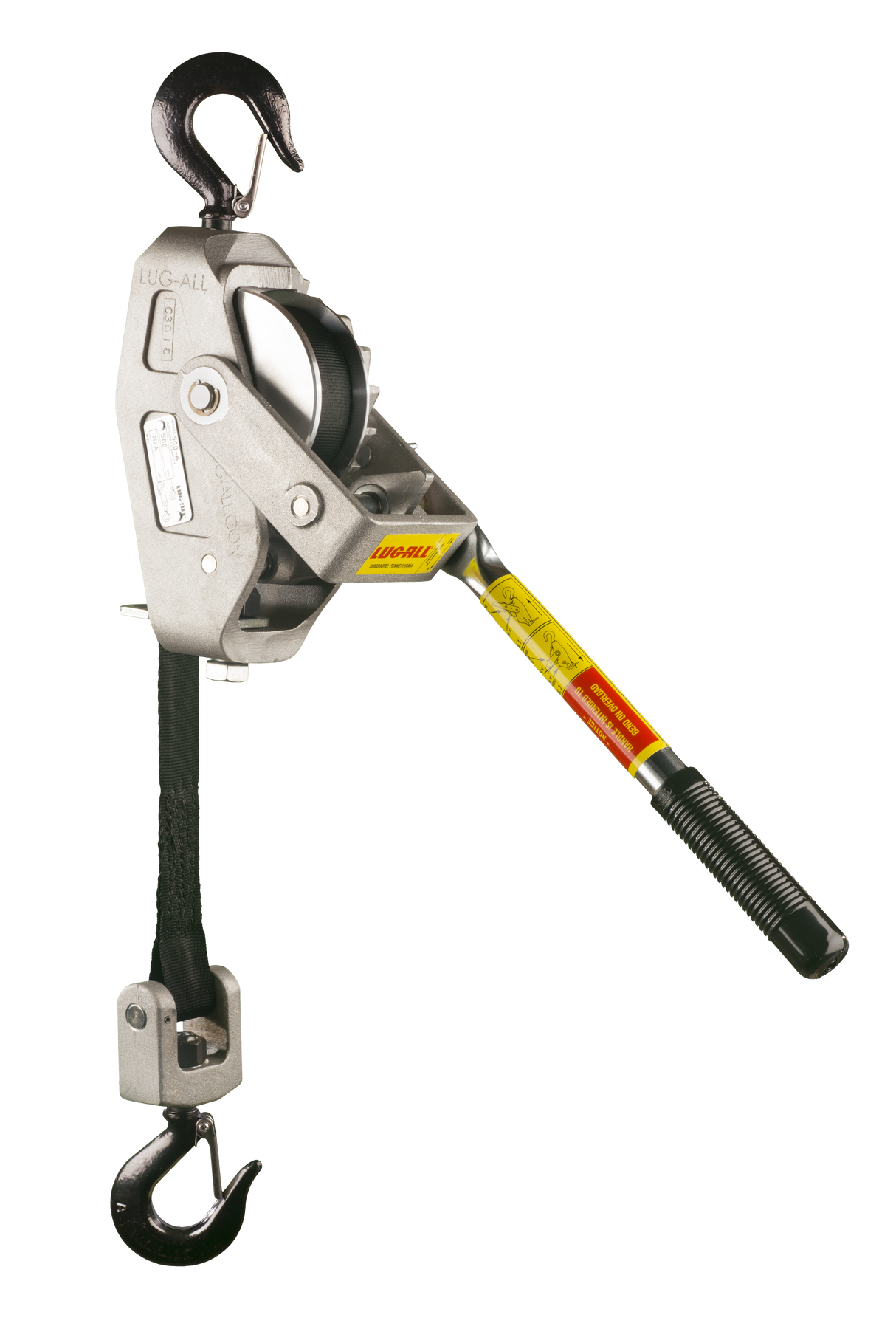 Lug-All 1/4 Ton X 17' Lightweight Small Frame Web Strap Hoist (500-A)