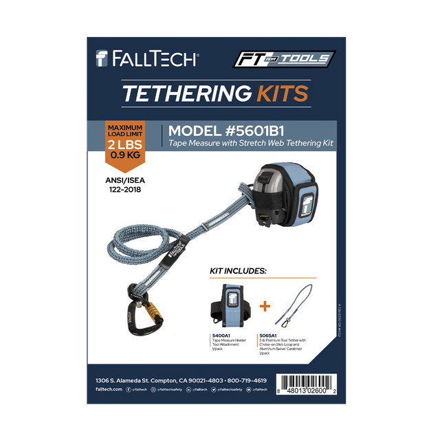 Tool Tethering Kit, 2 lb, Tape Measure with Stretch Web Tether (5601B1)