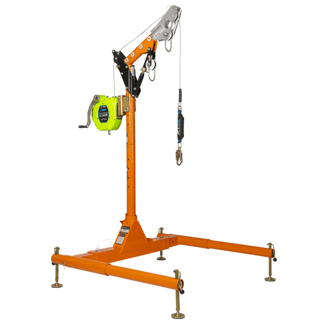 5pc Confined Space Davit System 12" to 29" w/60' Winch + 60' FT-R SRL-R