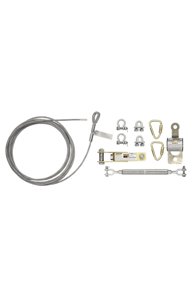 130' SteelGrip Temp Cable HLL, with Coil Energy Absorber + Install Hardware (620130)