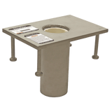 Flush-mount Stainless Steel Cast-in Fixed Davit Base (65030CFS)