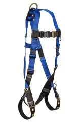 Contractor 1D Standard Non-belted Full Body Harness, Tongue Buckle Leg Adjustment (7016)