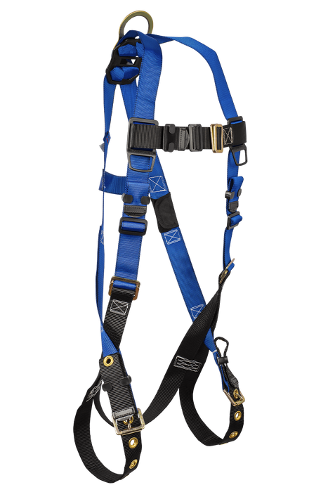 Contractor 1D Standard Non-belted Full Body Harness, Tongue Buckle Leg Adjustment (7016)